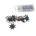 Ξύλινη αράχνη Halloween String Lights 8 Pack